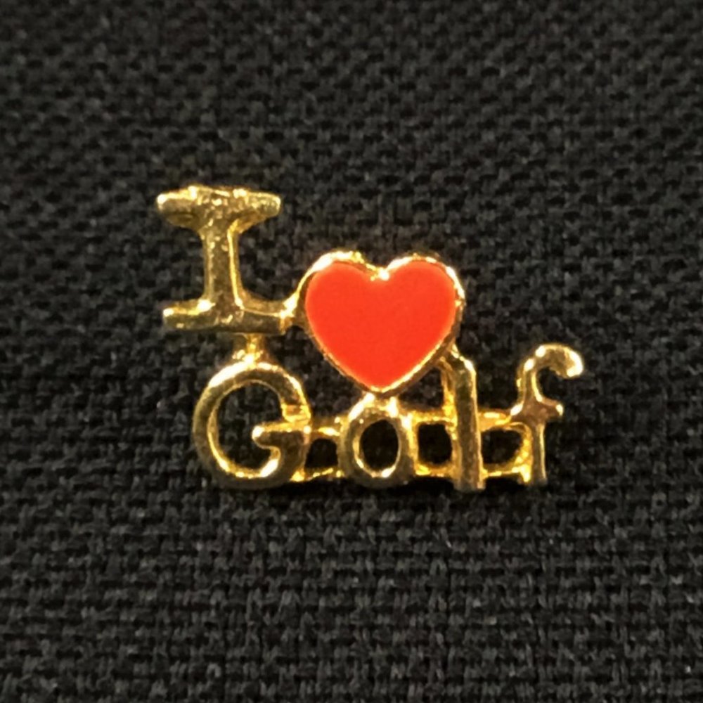 I 'Heart' Golf Pin